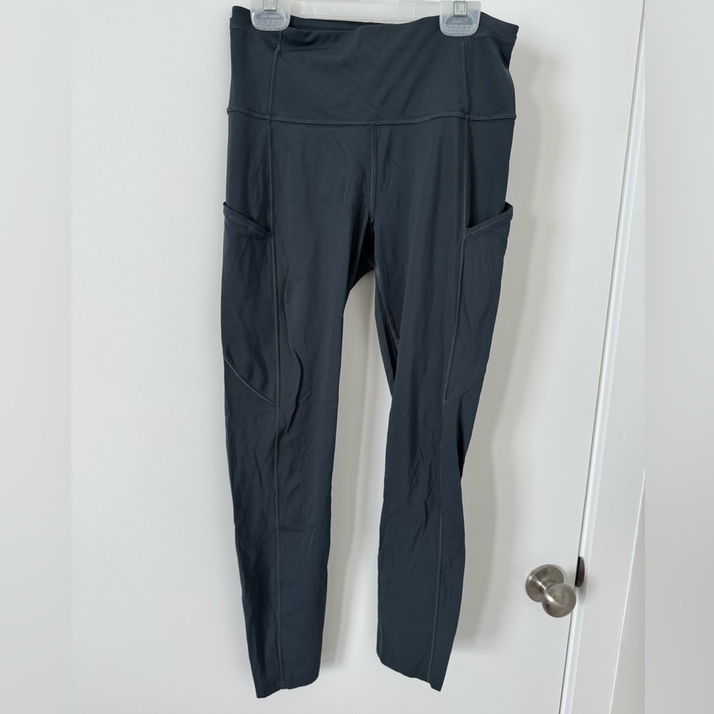Lululemon High-Waist Gray Pocket Leggings size 6